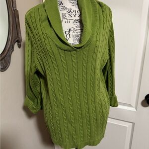 Cato Olive Cowl Neck Sweater